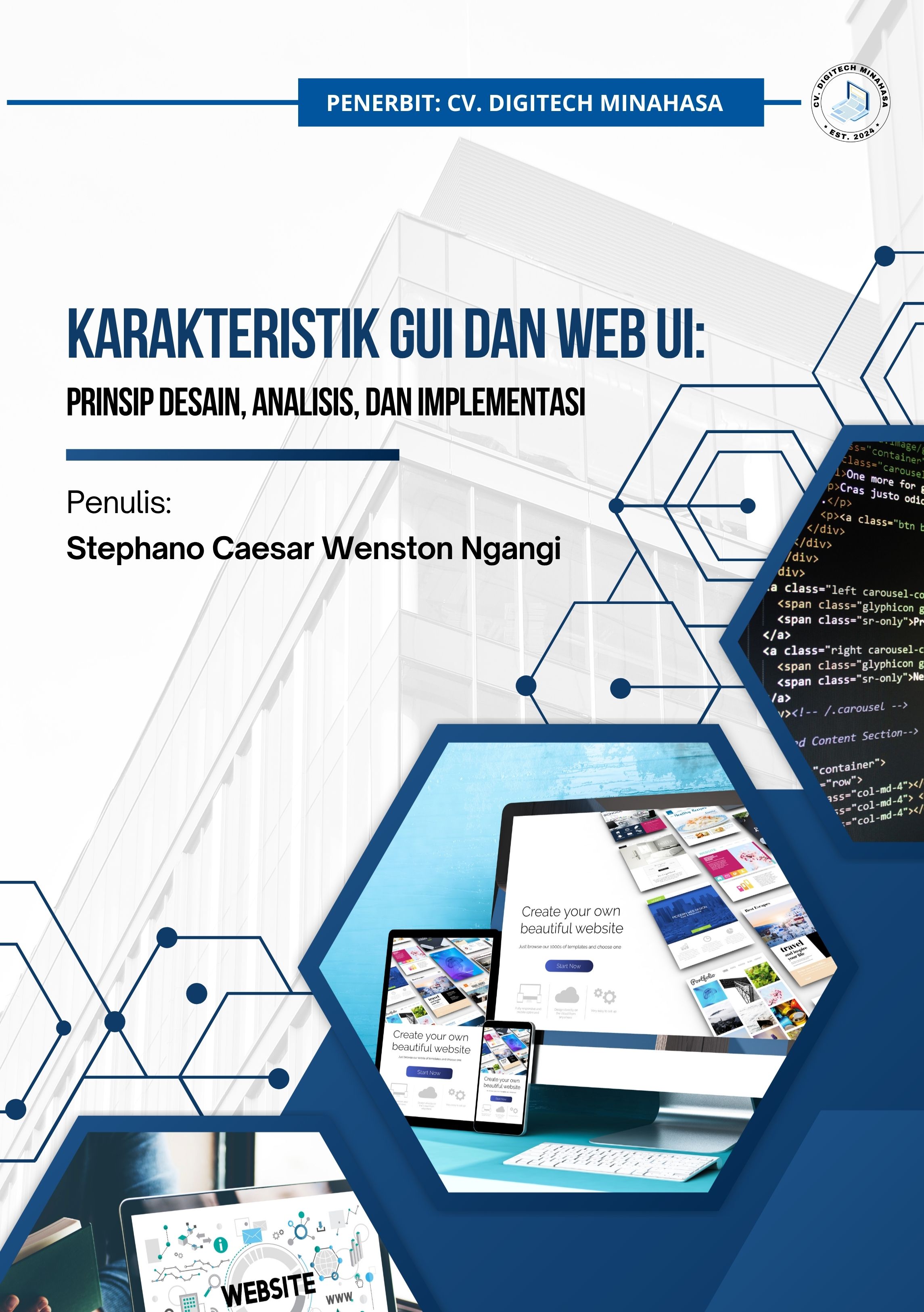 Sampul Buku Karakteristik GUI dan Web UI: Prinsip Desain, Analisis, dan Implementasi